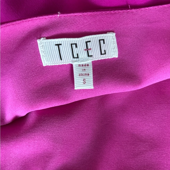 Fuchsia Ruffle Mini Dress - Picture 8 of 9